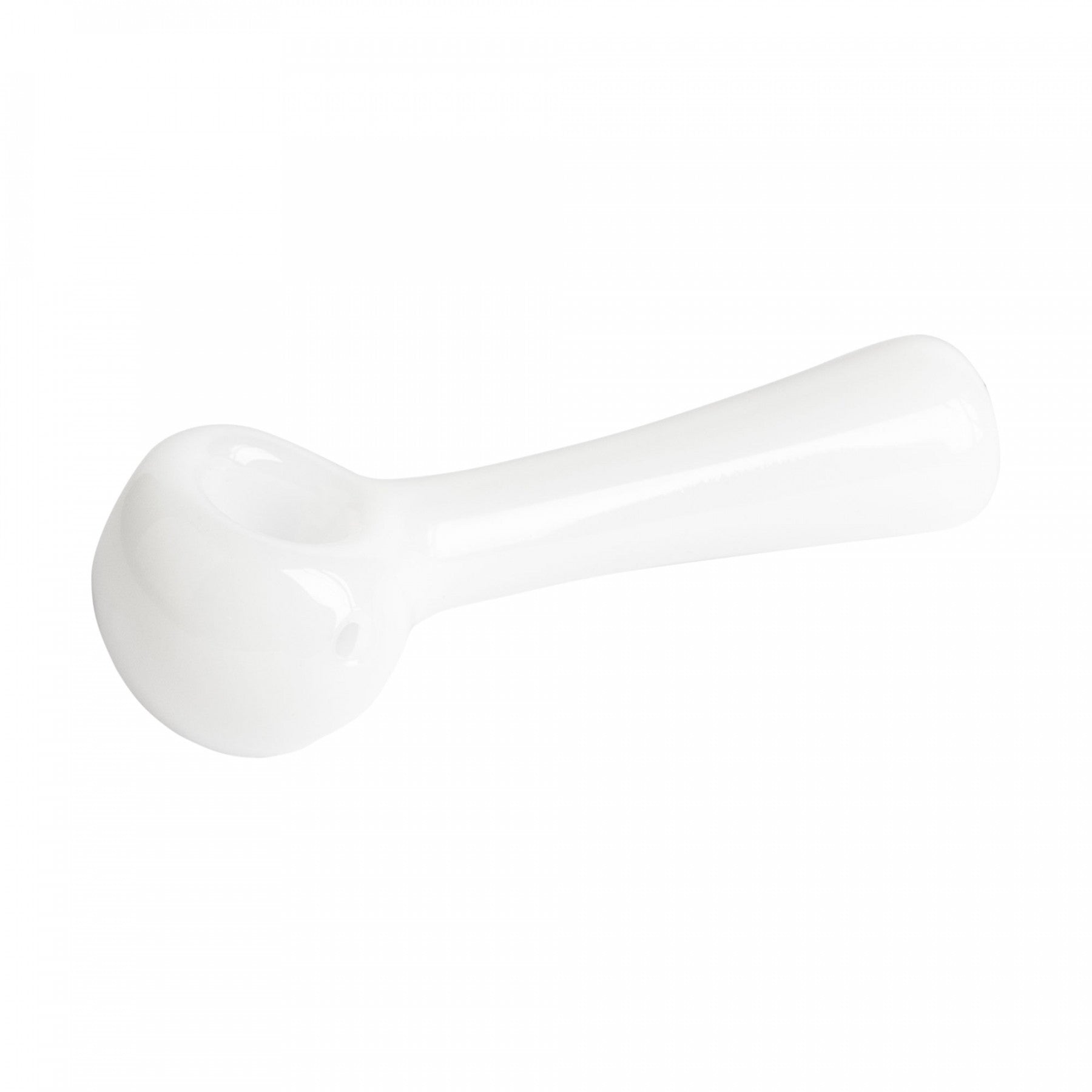 Red Eye Glass Solid Colour Spoon Hand Pipe With Built-In Ash Catcher Mouthpiece