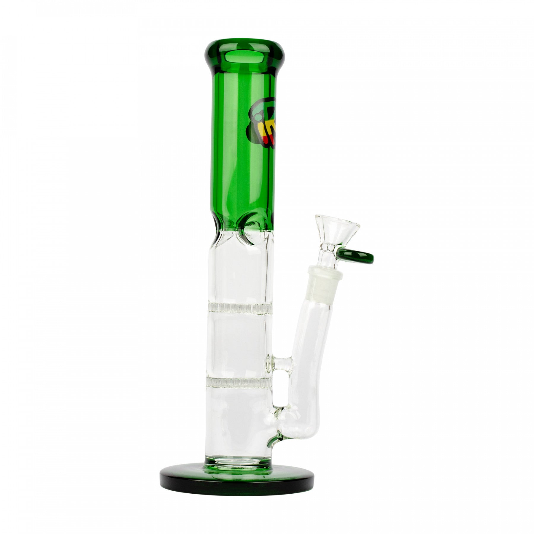 iRie 10 Inch Tall Turks Straight Tube with 2 Honeycomb Percs