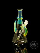 Tombstoned 6.5" Glass Fumed Rig with Horns