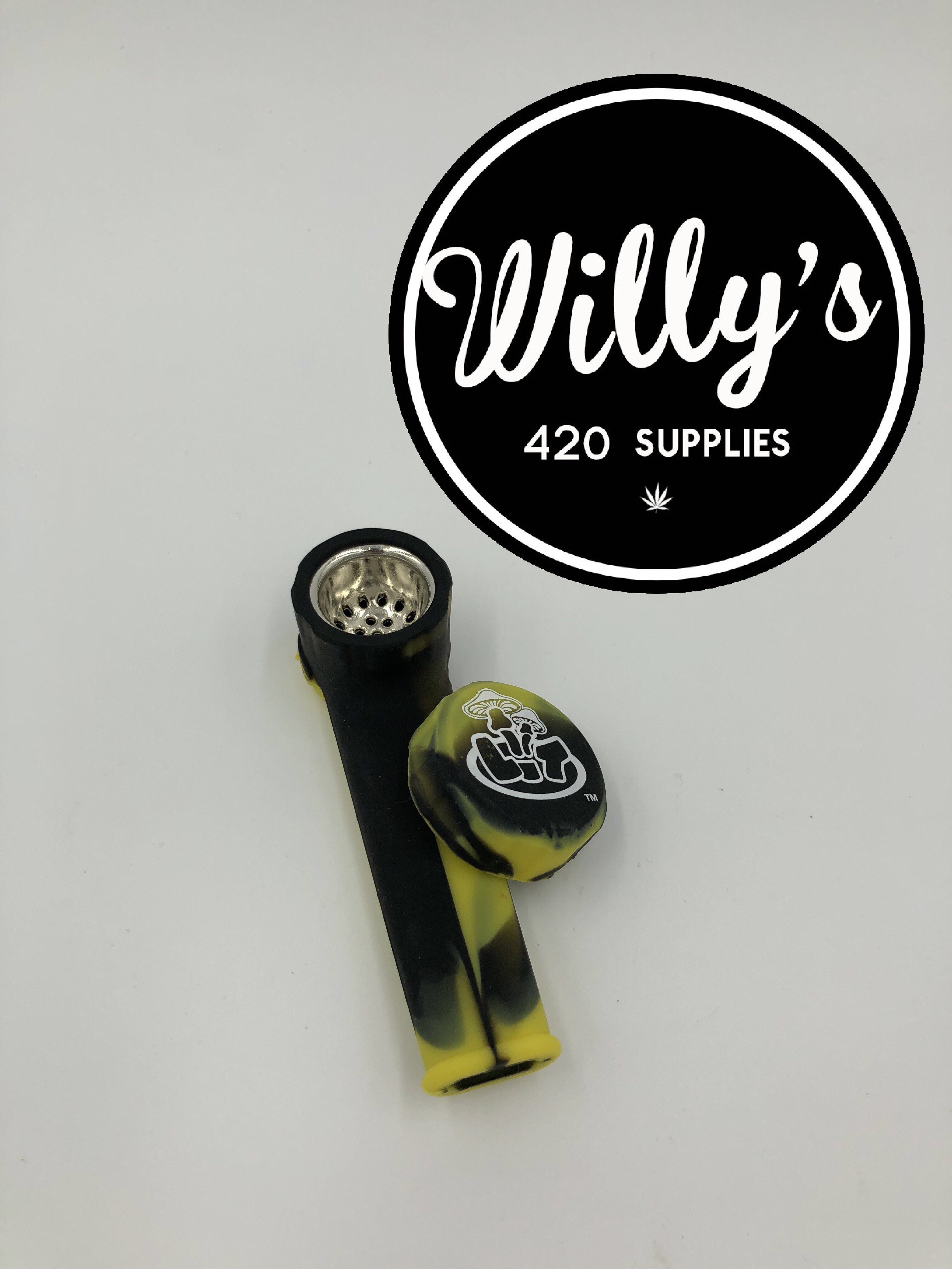 LIT Silicone Hand Pipe with Metal Bowl Piece