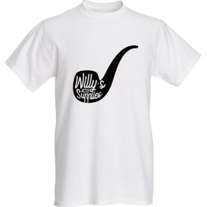 Willy's Short Sleeve Pipe Design T-Shirt