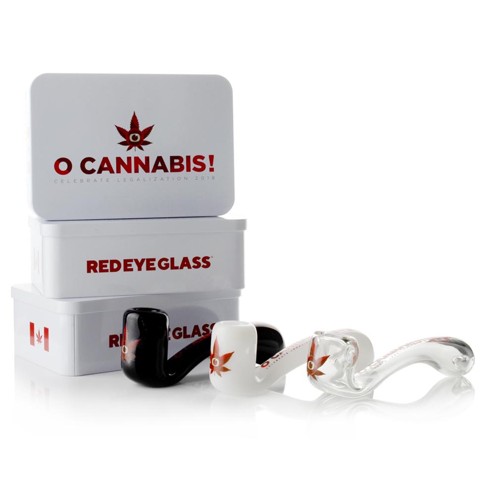 Limited Edition Red Eye Glass® ‘O Cannabis’ Commemorative Sherlock Hand Pipe