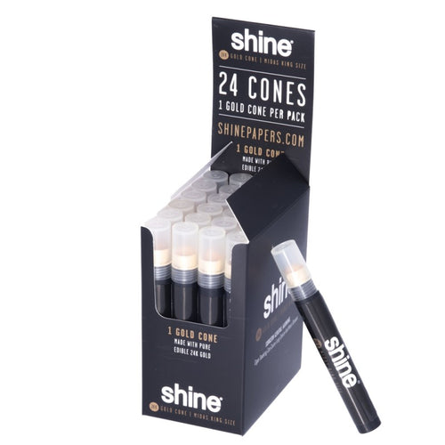Shine 24k Gold King Size Cones